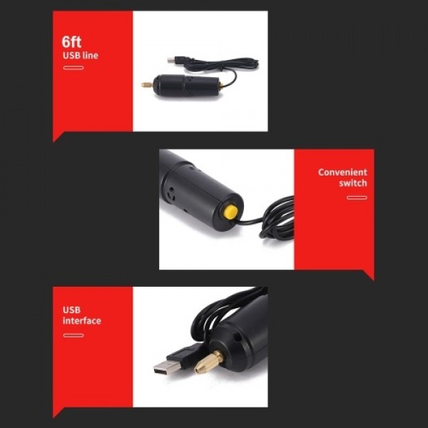 Drill Set Resin Electric Mini Drill with 10pcs Drills Bits for Jewelry DIY Aluminum Products Wood Key Chain Making Resin Casting