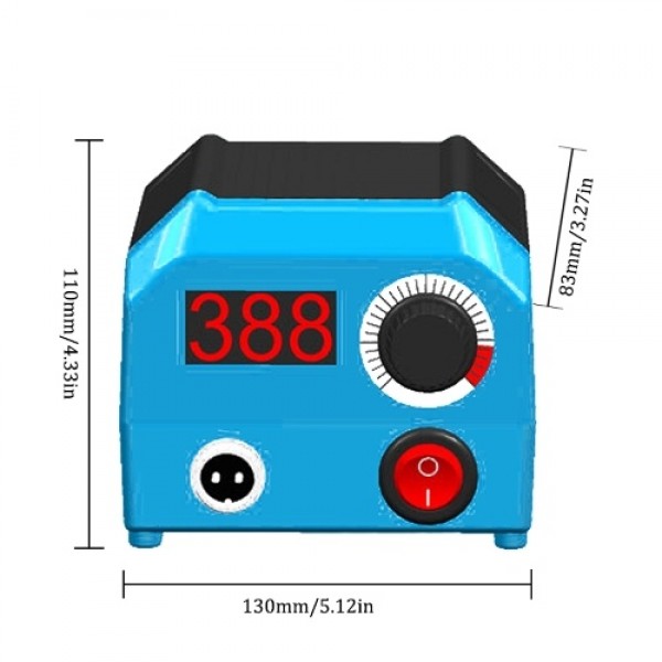 LH55 50W Digital Electric Pyrography Machine Multifunctional Heat Press Machine for Gourd Wooden with 23pcs Heating Pen Heads