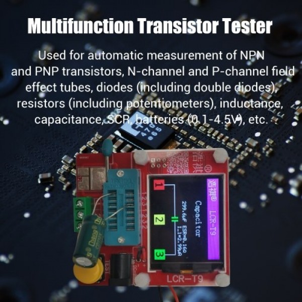 Multifunction Transistor Tester with TFT Digital Display Mini Transistor Tester