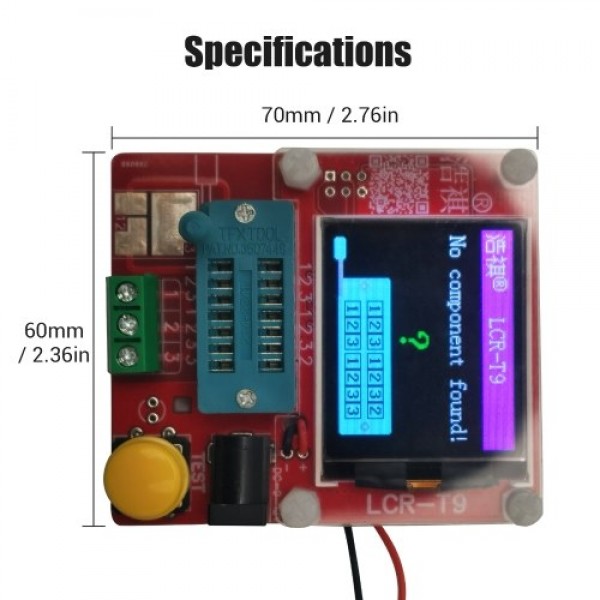 Multifunction Transistor Tester with TFT Digital Display Mini Transistor Tester