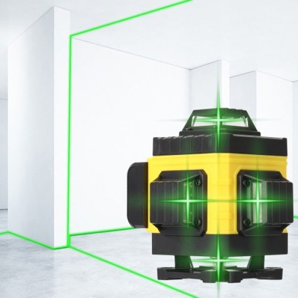 Multifunctional 16 Lines Laser Level Tool Vertical Horizontal Lines with 3° Self-leveling Function