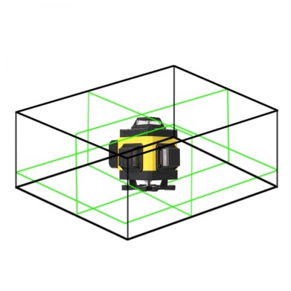 Multifunctional 16 Lines Laser Level Tool Vertical Horizontal Lines with 3° Self-leveling Function