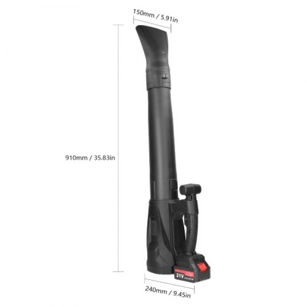 High-Power Electric Blower Strong Wind Leaves Blower Dust Removal Fan Handheld Lithium Battery Rechargeable Home Snow Cleaner Po