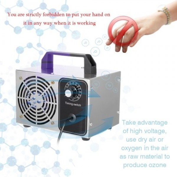 220 V Portable Ozone 10g/h Generator Machine Air Filter Purifier Fan For Home Car Formaldehyde