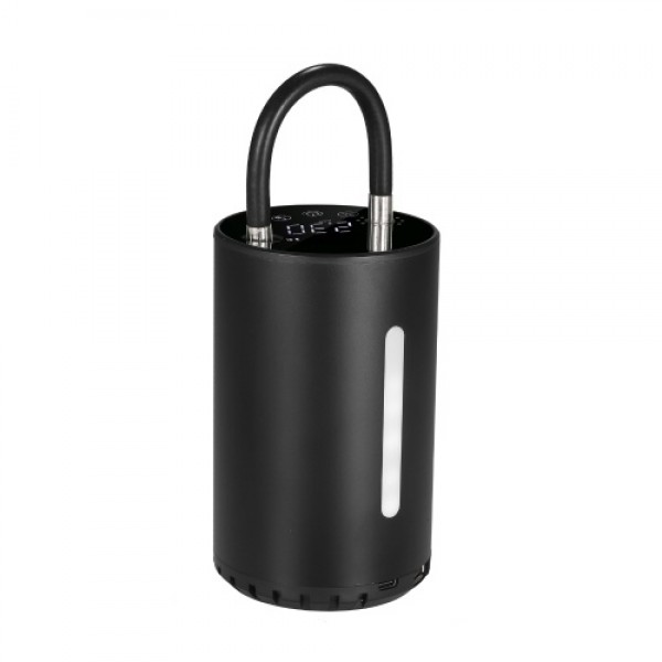 Portable Air Pump USB Rechargeable Cordless Air Compressor Air Inflator 2000mAh LED Light LCD Display for Vehicle Tires Balls Sw