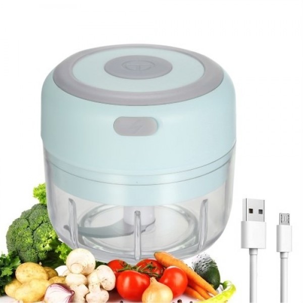 Electric Mini Garlic Chopper Food Slicer Portable ...