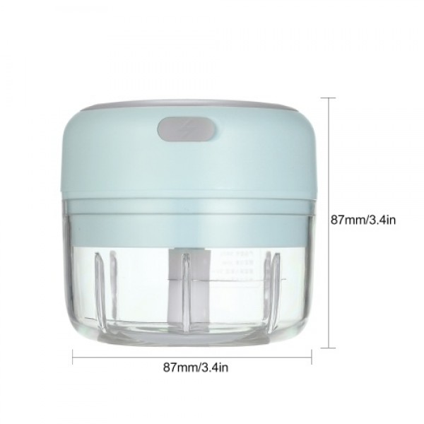 Electric Mini Garlic Chopper Food Slicer Portable Garlic Grinder Blender Food Processor For Pepper Chili Vegetable Nuts Meat 100
