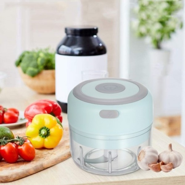 Electric Mini Garlic Chopper Food Slicer Portable ...
