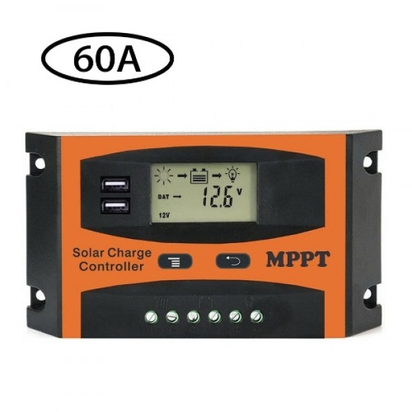 12 Voltage/24 Voltage Auto Recognized Solar Controller Solar Panel Battery Regulator Dual USB LCD Display Solar Controller