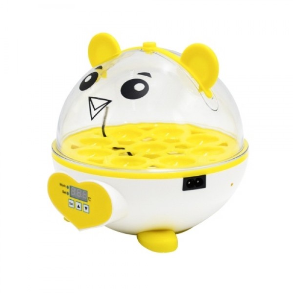 Compact Size Household 9 Eggs Incubator Digital Temperature Adjustable Hatcher Multifunctional Brooder