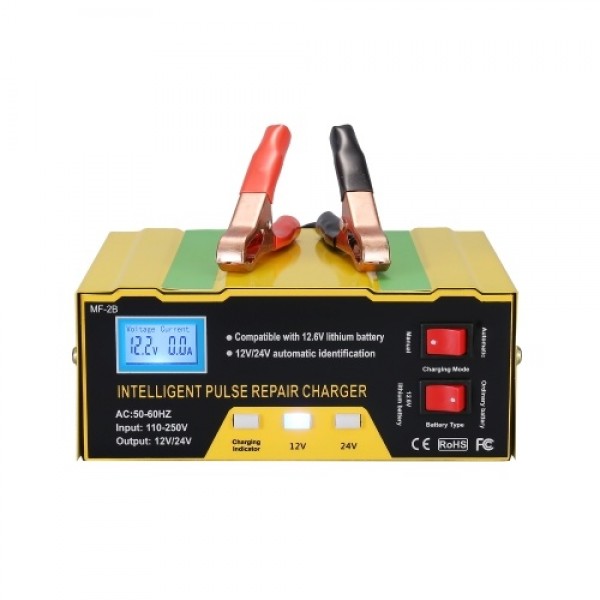 12V/24V Battery Charger Intelligent Pulse Repair T...