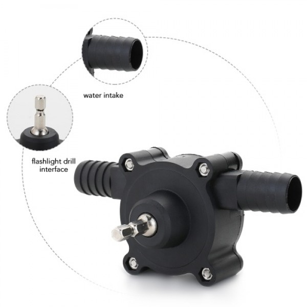 Portable Electric Drill Pump Self Priming Transfer Pumps Oil Fluid Water Pump