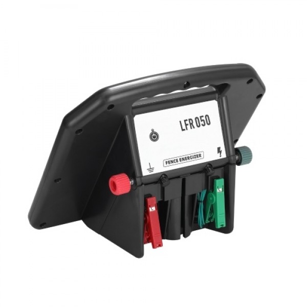 LFR050 0.5 Joule Portable Solar Powered Fence Energizers Recharger Panel Livestock Electric Fence for 20 Miles Outdoor Pigs Hors