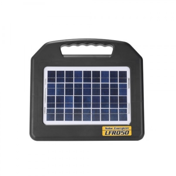 LFR050 0.5 Joule Portable Solar Powered Fence Energizers Recharger Panel Livestock Electric Fence for 20 Miles Outdoor Pigs Hors
