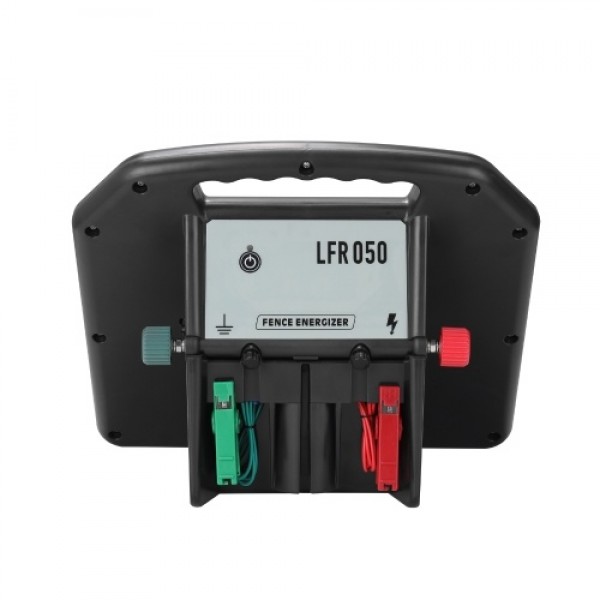 LFR050 0.5 Joule Portable Solar Powered Fence Energizers Recharger Panel Livestock Electric Fence for 20 Miles Outdoor Pigs Hors