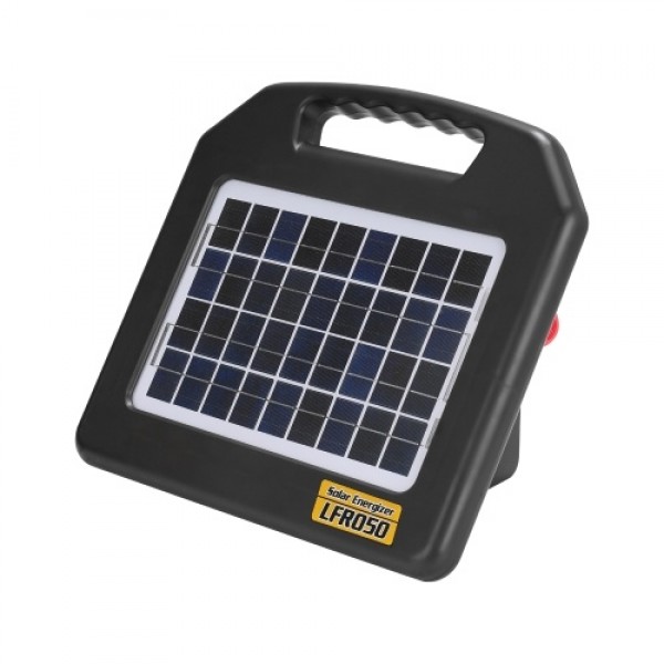 LFR050 0.5 Joule Portable Solar Powered Fence Energizers Recharger Panel Livestock Electric Fence for 20 Miles Outdoor Pigs Hors