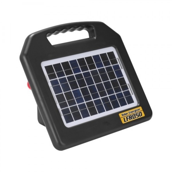 LFR050 0.5 Joule Portable Solar Powered Fence Energizers Recharger Panel Livestock Electric Fence for 20 Miles Outdoor Pigs Hors