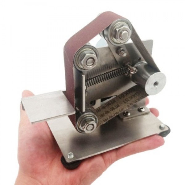 Multifunctional Grinder Mini Electric Belt Sander DIY Polishing Grinding Machine Cutter Edges Sharpener