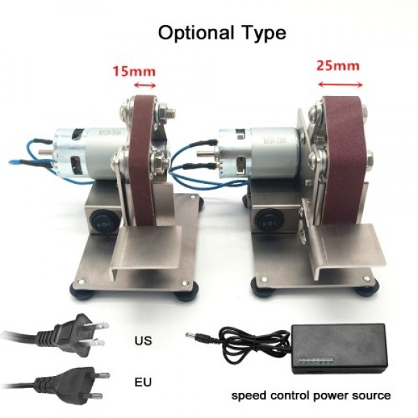 Multifunctional Grinder Mini Electric Belt Sander DIY Polishing Grinding Machine Cutter Edges Sharpener