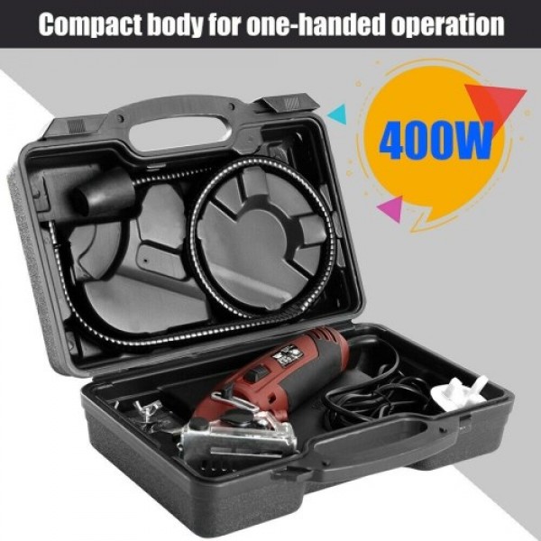 400W Mini Handheld Circular Electric Sawing Machine Cutting Tool Grinder with 3Blades Heavy Duty Electric Cut-Off Tool