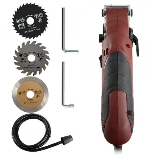 400W Mini Handheld Circular Electric Sawing Machine Cutting Tool Grinder with 3Blades Heavy Duty Electric Cut-Off Tool
