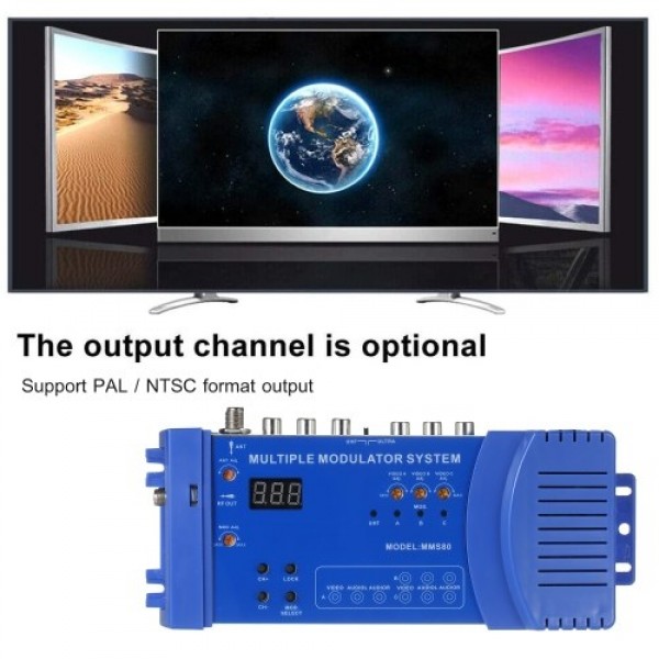 MMS80 Home UHF Modulator Optional PAL/NTSC Multipl...