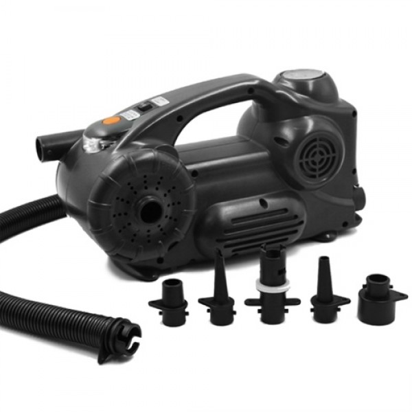 Portable Air Compressor Tire Inflator DC 12V 120PSI Electric Pump with Analog Pressure Gauge LED Light for Car Tires Motorcycle 