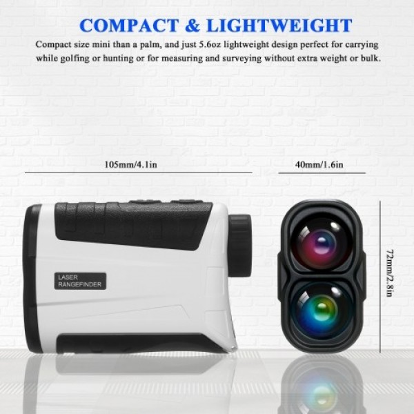 Golf Rangefinder with Slope Flag-Lock