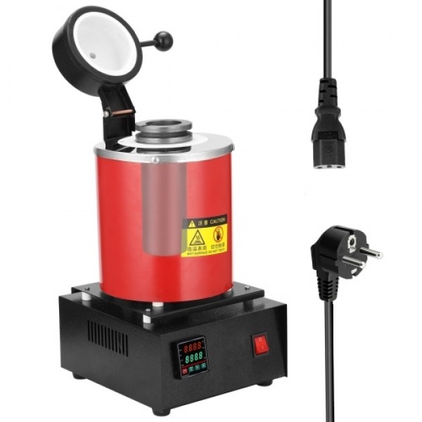 Melting Furnace 2kg Portable Graphite Crucible Fur...