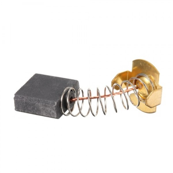 10 PCS Mini Black Carbon Motor Brushes Replacement Spare Parts with 25mm Spring and Copper Core for Generic Electric Drill Mill 