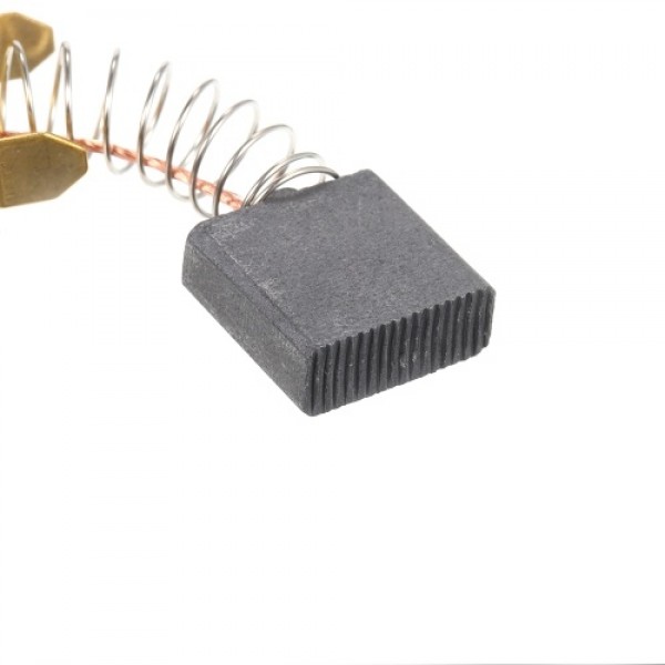 10 PCS Mini Black Carbon Motor Brushes Replacement Spare Parts with 25mm Spring and Copper Core for Generic Electric Drill Mill 