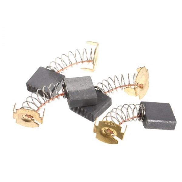 10 PCS Mini Black Carbon Motor Brushes Replacement Spare Parts with 25mm Spring and Copper Core for Generic Electric Drill Mill 