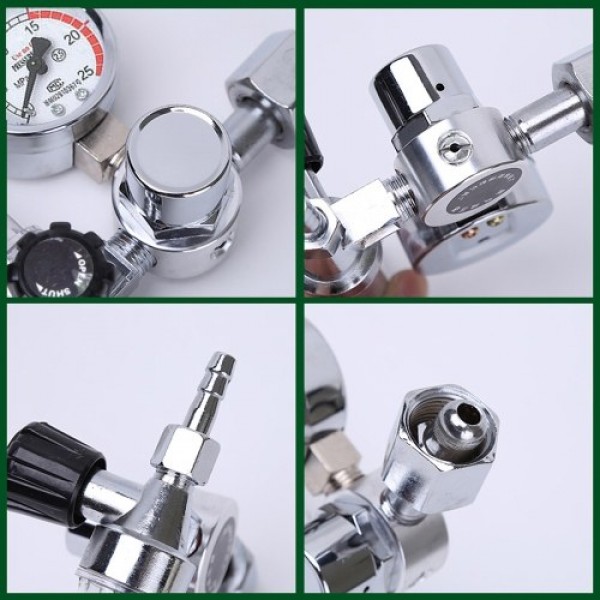 0-25Mpa Argon Regulator CO2 Mig Tig Flow-Meter Gas...