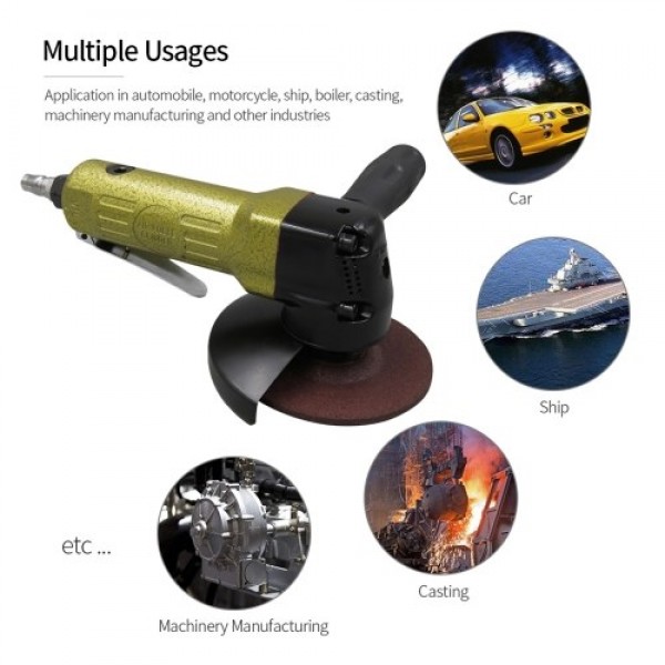 4-inch Air Angle Grinder Polishing Machine Air Grinder Lightweight  Grinder with 100mm Sanding Disc