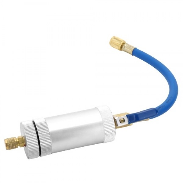 R12 R134A R22 Air Conditioning Car Oil Injection Dye Injection Tool 2 Ounce 1/4" Pure Liquid Oil Coolant Filler Tube Car Accesso