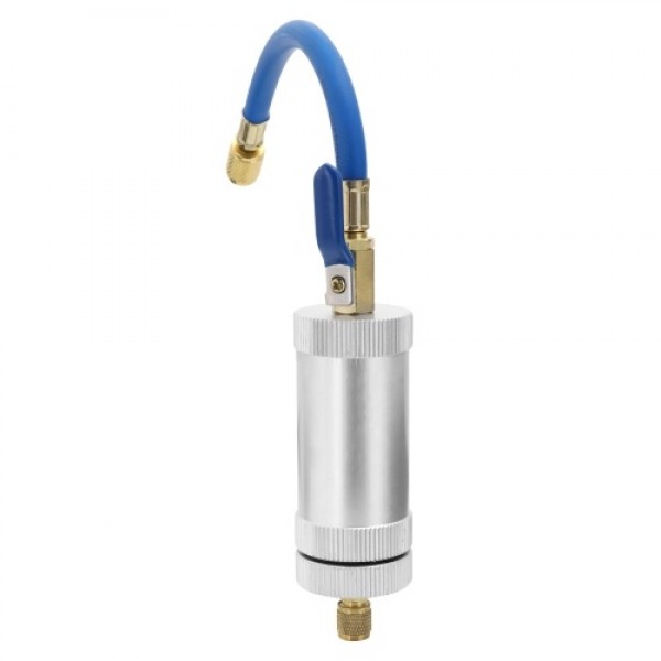 R12 R134A R22 Air Conditioning Car Oil Injection Dye Injection Tool 2 Ounce 1/4" Pure Liquid Oil Coolant Filler Tube Car Accesso