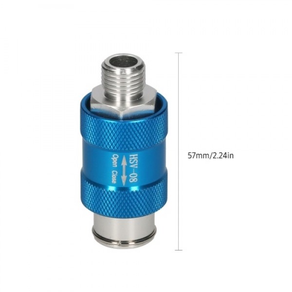 1/4-inch Hand Slide Valve Pneumatic Flow Control Valve Manual Aluminum Alloy Valve