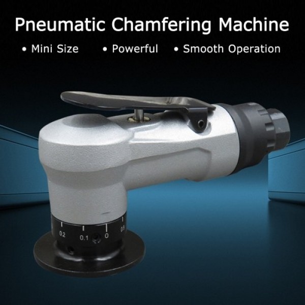 Mini Pneumatic Chamfering Machine 1/4 Inch Air Inlet Portable Hand Chamfering Tool with Adjustable Depth for Wood Metal Trimming