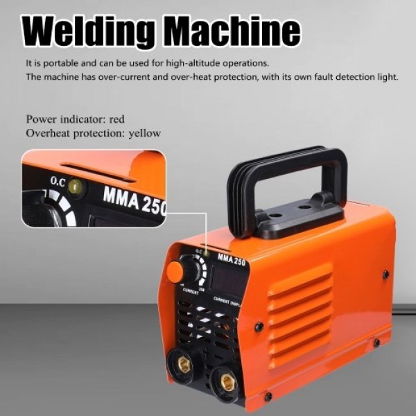 MMA-250 Electric Welding Machine Household Metal Mini Manual Welding Machine Direct Current Welding Machine