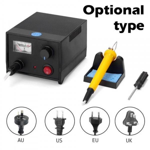 LH45-ZA1 Pointer Voltmeter Type Multifunctional Electric Gourd Wooden Pyrography Machine with 20pcs Heating Pen Heads