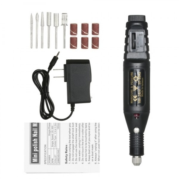 14pcs 100V-240V Mini Electric Grinder Drill Tool Variable Speed Rotary Engraving Pen Carve Tool Set for Milling Polishing