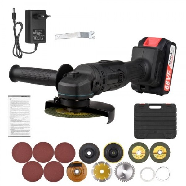 Battery-operated Electric Angle Grinder Portable L...