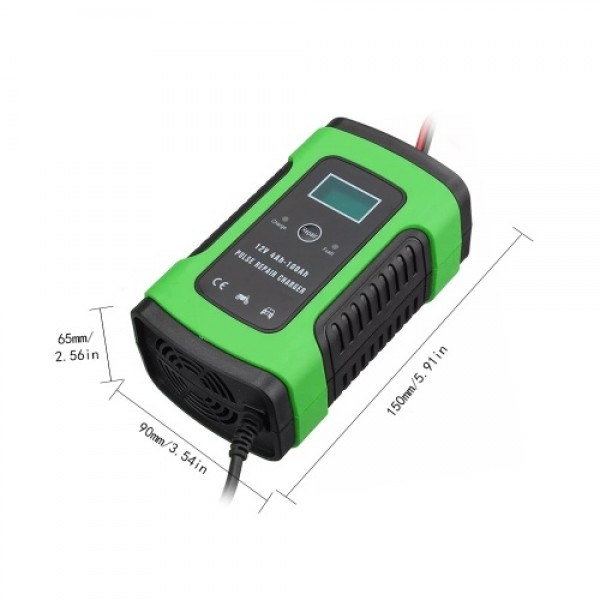 12V 6A Car Battery Charger Intelligent Fast Power Charging