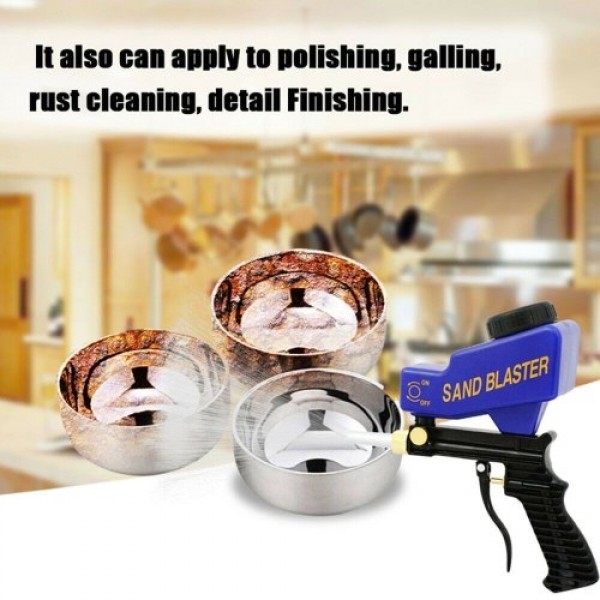 Portable Gravitation Sandblasting Machine Pneumatic Sand Blasting Set Rustproof Sandblaster Small Sandblasting Machine