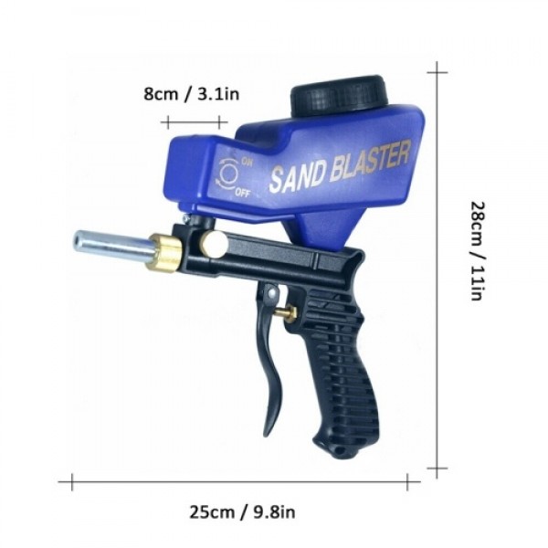 Portable Gravitation Sandblasting Machine Pneumatic Sand Blasting Set Rustproof Sandblaster Small Sandblasting Machine