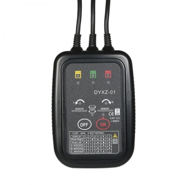 Non-Contact Phase Detector Digital Phase Sequence Tester