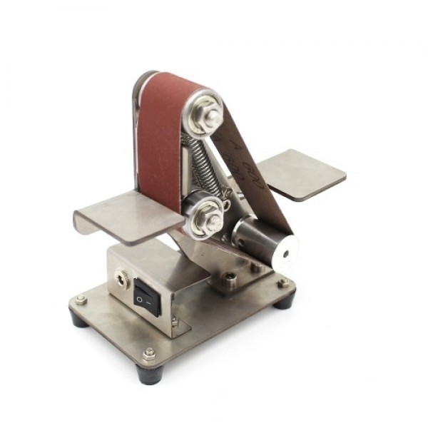Mini Belt Sander Sand-belt Machine Desktop Sander Belt Sanding Grinding Machine Electric DIY Polishing Machine
