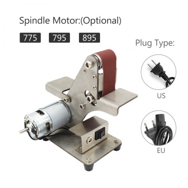 Mini Belt Sander Sand-belt Machine Desktop Sander Belt Sanding Grinding Machine Electric DIY Polishing Machine