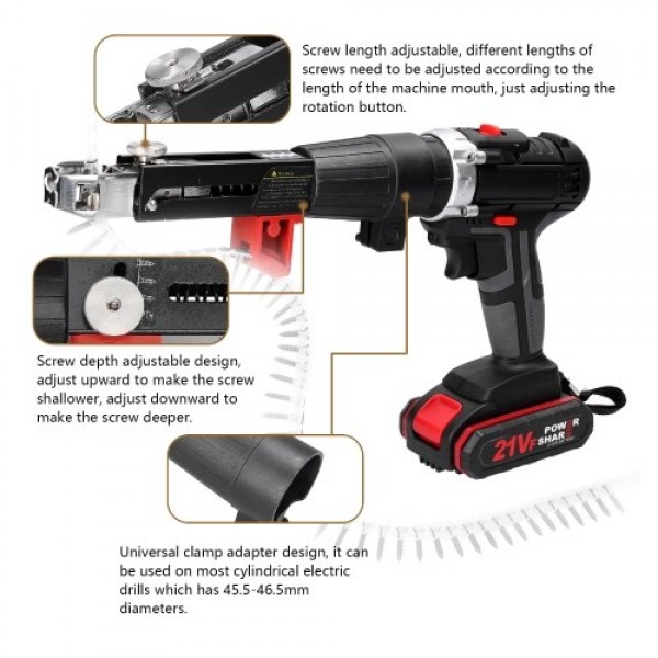 3in1 Electric Drill Multifuctional Mini Screwdriver Rotation Ways Adjustment 25 Torques Gears Adjustable Drilling Mchine with Ch