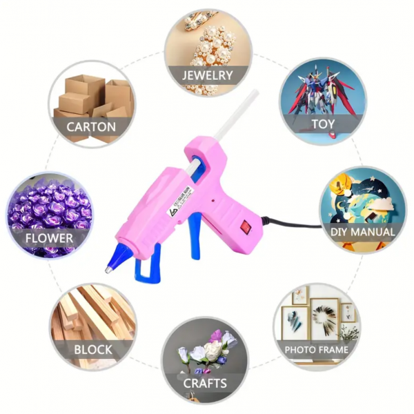 Mini Glue Gun, Hot Glue Gun Kit With 30 Glue Sticks, Mini Hot Melt Glue Gun For Crafts, Mini Craft Glue Guns With Carry Case For School DIY Arts, Repair